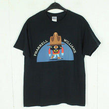 Laden Sie das Bild in den Galerie-Viewer, Vintage PHARRELL WILLIAMS T-Shirt Gr. M schwarz bunt mit Print