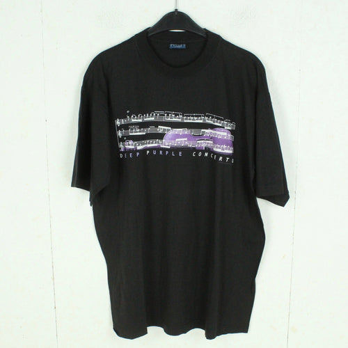 Vintage DEEP PURPLE T-Shirt Gr. L schwarz bunt mit Print und Backprint Tour: CONCERTO 2000