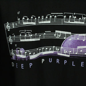 Vintage DEEP PURPLE T-Shirt Gr. L schwarz mit Print und Backprint Tour: CONCERTO 2000