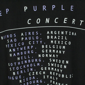 Vintage DEEP PURPLE T-Shirt Gr. L schwarz mit Print und Backprint Tour: CONCERTO 2000
