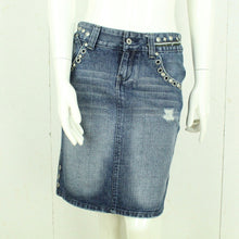 Laden Sie das Bild in den Galerie-Viewer, Vintage Y2K Jeansrock Gr. 42 (M) blau Denim Rock