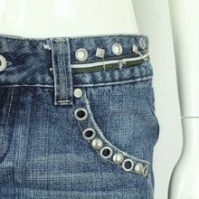 Laden Sie das Bild in den Galerie-Viewer, Vintage Y2K Jeansrock Gr. 42 (M) blau Denim Rock