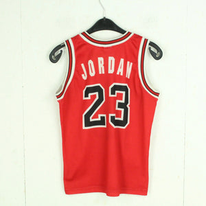 Vintage CHAMPION Basketball NBA Trikot Gr. S/128 rot weiß BULLS "Jordan"