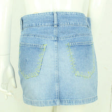 Laden Sie das Bild in den Galerie-Viewer, Vintage Y2K Jeansrock Gr. 36 (S) blau Denim low waist Minirock