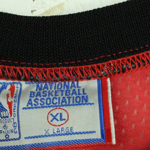 Vintage SPALDING Basketball NBA Trikot Gr. XL schwarz rot BULLS 23