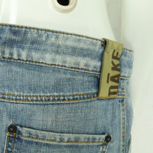 Laden Sie das Bild in den Galerie-Viewer, Vintage Dake Sixty Y2K Jeansrock Gr. M blau Denim low waist Minirock