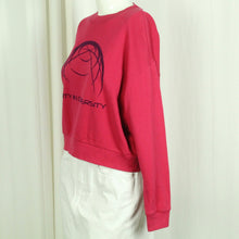 Laden Sie das Bild in den Galerie-Viewer, Second Hand WEEKDAY Sweatshirt Gr. XS pink mit Print (*)
