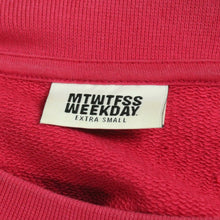 Laden Sie das Bild in den Galerie-Viewer, Second Hand WEEKDAY Sweatshirt Gr. XS pink mit Print (*)