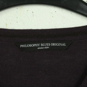 Second Hand PHILOSOPHY BLUES ORIGINAL Pullover mit Wolle Gr. XL lila uni Strick (*)