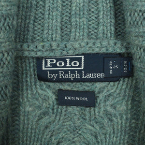 Second Hand POLO BY RALPH LAUREN Wollpullover Gr. XL blau Strick Wolle Pullover (*)