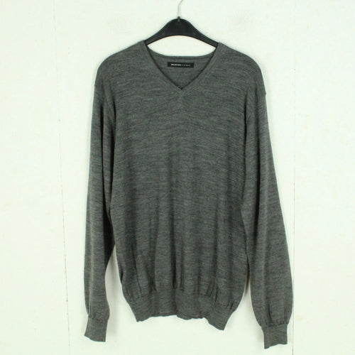 Second Hand SELECTED HOMME Wollpullover Gr. XL grau meliert Strick Wolle Pullover (*)