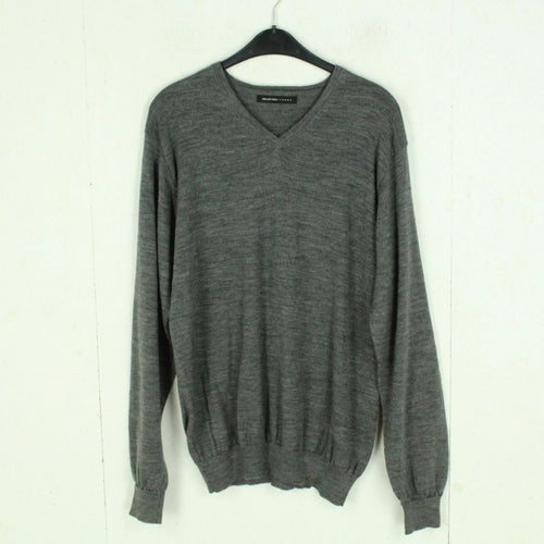 Second Hand SELECTED HOMME Wollpullover Gr. XL grau meliert Strick Wolle Pullover (*)