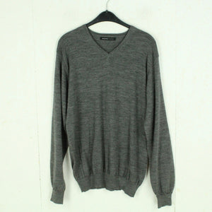 Second Hand SELECTED HOMME Wollpullover Gr. XL grau meliert Strick Wolle Pullover (*)