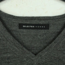 Laden Sie das Bild in den Galerie-Viewer, Second Hand SELECTED HOMME Wollpullover Gr. XL grau meliert Strick Wolle Pullover (*)