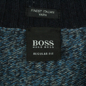Second Hand BOSS HUGO BOSS Pullover mit Wolle Gr. XL mehrfarbig gemustert Strick (*)