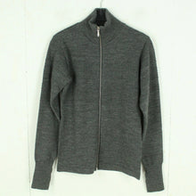 Laden Sie das Bild in den Galerie-Viewer, Second Hand MADS NORGAARD Wollstrickjacke Gr. M grau meliert Wolle Strickjacke Cardigan Mod. Wool Klemens Zip (*)