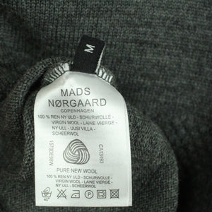 Second Hand MADS NORGAARD Wollstrickjacke Gr. M grau meliert Wolle Strickjacke Cardigan (*)