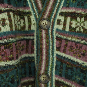 Second Hand EXAMPLE MISSONI Strickjacke Cardigan mit Wolle Gr. M mehrfarbig gemustert (*)