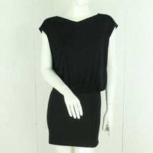 Laden Sie das Bild in den Galerie-Viewer, Second Hand MANGO Minikleid Gr. S schwarz uni (*)
