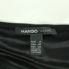 Laden Sie das Bild in den Galerie-Viewer, Second Hand MANGO Minikleid Gr. S schwarz uni (*)