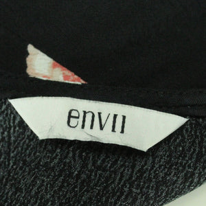 Second Hand ENVII Minikleid Gr. XS schwarz mehrfarbig geblümt (*)