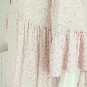 Second Hand TIPPY Kleid Gr. L/XL rosa mehrfarbig geblümt (*)