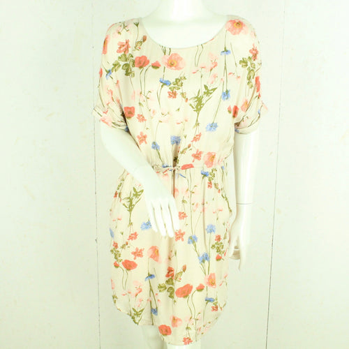 Second Hand MbyM Kleid Gr. M nude bunt geblümt (*)