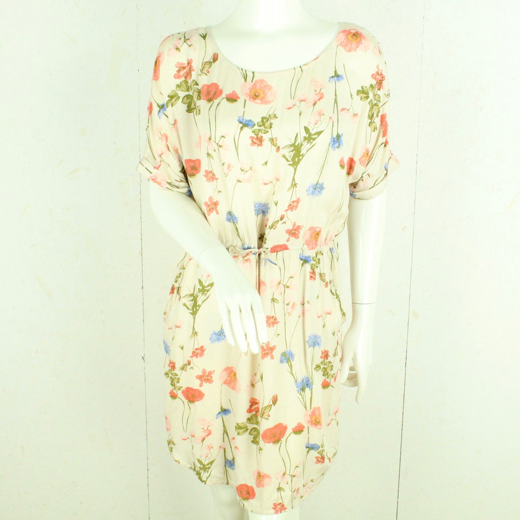 Second Hand MbyM Kleid Gr. M nude bunt geblümt (*)