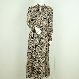Second Hand DAY BIRGER ET MIKKELSEN Maxikleid Gr. 38 beige braun schwarz Animal-Print NEU (*)