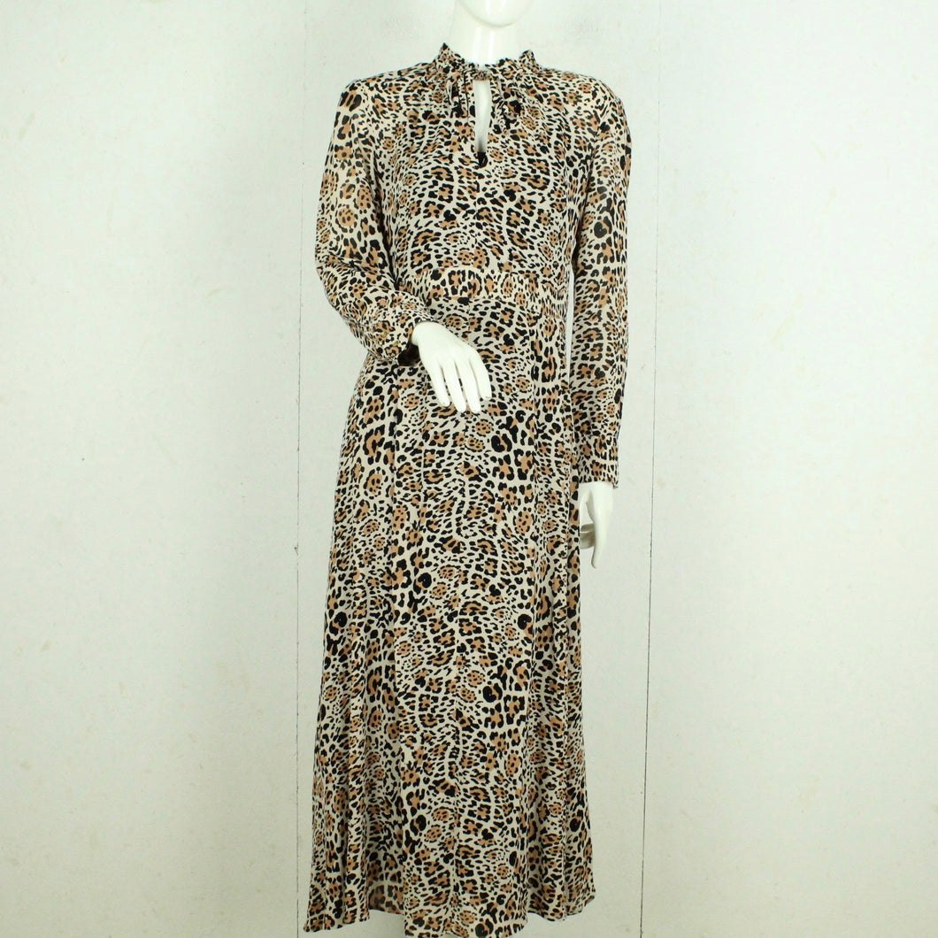 Second Hand DAY BIRGER ET MIKKELSEN Maxikleid Gr. 38 beige braun schwarz Animal-Print NEU (*)