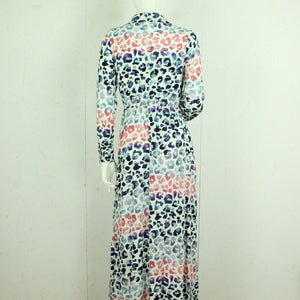 Second Hand LUCA E ANNA Maxikleid Gr. S weiß bunt Animal-Print (*)