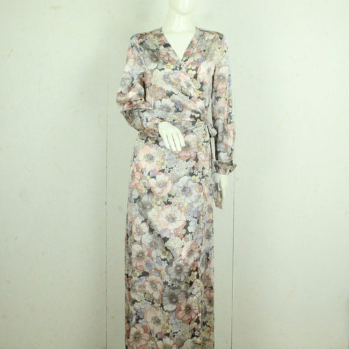 Second Hand DEA KUDIBAL Wickelkleid mit Seide Gr. L Seidenkleid geblümt NEU (*)