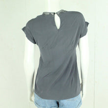 Laden Sie das Bild in den Galerie-Viewer, Second Hand ALYSI Bluse mit Seide Gr. 34 grau uni (*)