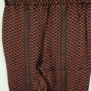 Second Hand LALA BERLIN Seidenhose Gr. S braun schwarz gemustert Seide Hose (*)