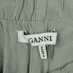 Second Hand GANNI Hose Gr. S grau mehrfarbig geblümt (*)