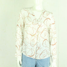 Laden Sie das Bild in den Galerie-Viewer, Second Hand NILE Bluse Gr. M weiß mehrfarbig gemustert (*)