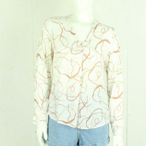 Second Hand NILE Bluse Gr. M weiß mehrfarbig gemustert (*)