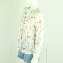 Laden Sie das Bild in den Galerie-Viewer, Second Hand NILE Bluse Gr. M weiß mehrfarbig gemustert (*)