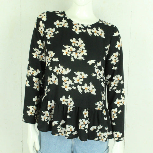 Second Hand ENVII Bluse Gr. S schwarz mehrfarbig geblümt (*)