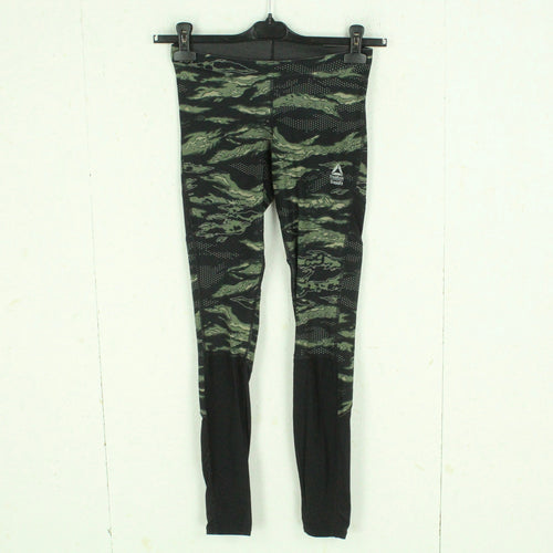 Second Hand REEBOK Leggings Gr. S schwarz mehrfarbig gemustert Sporthose Hose (*)