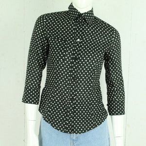 Second Hand PAUL SMITH BLACK Bluse Gr. S schwarz weiß gepunktet (*)