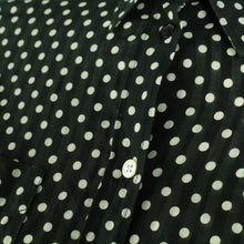 Laden Sie das Bild in den Galerie-Viewer, Second Hand PAUL SMITH BLACK Bluse Gr. S schwarz weiß gepunktet (*)
