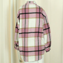 Laden Sie das Bild in den Galerie-Viewer, Second Hand SISTERS POINT Jacke Gr. L rosa mehrfarbig kariert (*)