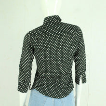 Laden Sie das Bild in den Galerie-Viewer, Second Hand PAUL SMITH BLACK Bluse Gr. S schwarz weiß gepunktet (*)