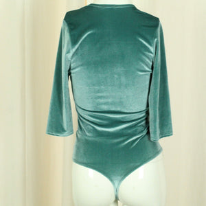 Second Hand NLY TREND Body Gr. S türkis Samt (*)