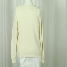 Laden Sie das Bild in den Galerie-Viewer, Second Hand STORIES Pullover Gr. M weiß uni Strick (*)
