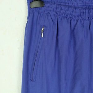 Vintage Trainingsanzug Gr. L blau weiß gemustert Jacke + Hose Track Suite