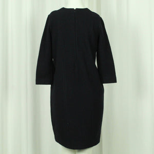 Second Hand COS Wollkleid Gr. S blau uni Wolle Kleid (*)