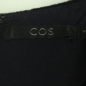 Second Hand COS Wollkleid Gr. S blau uni Wolle Kleid (*)