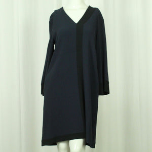 Second Hand ANTONELLI FIRENZE Kleid Gr. 38 it. 42 blau schwarz (*)